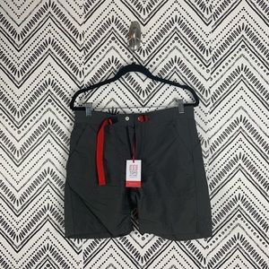 NWT Topo Designs Gray Outdoor Hiking Shorts S